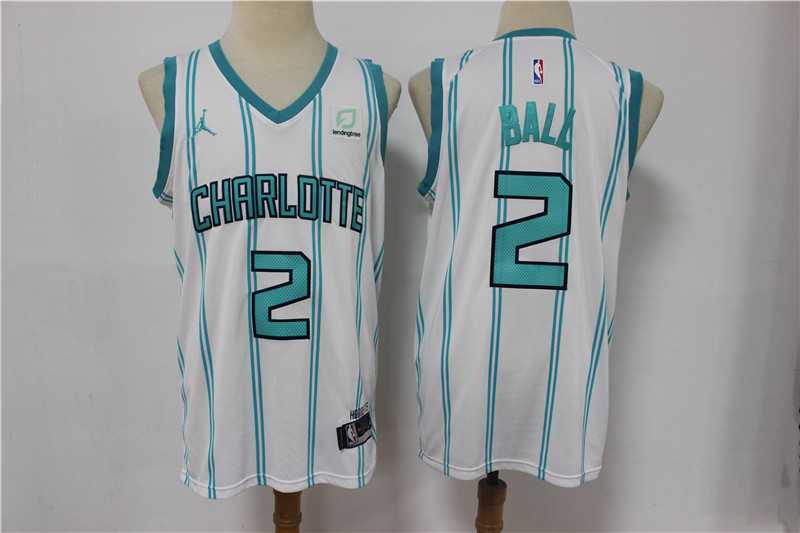 Hornets 2 LaMelo Ball White 2021 Swingman jersey,We sell and wholesale Hornets 2 LaMelo Ball White 2021 Swingman jersey on line form chian!